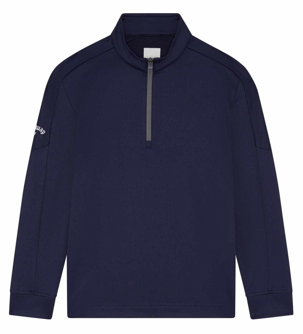 Callaway Waffle Fleece boys sweatshirt, peacoat