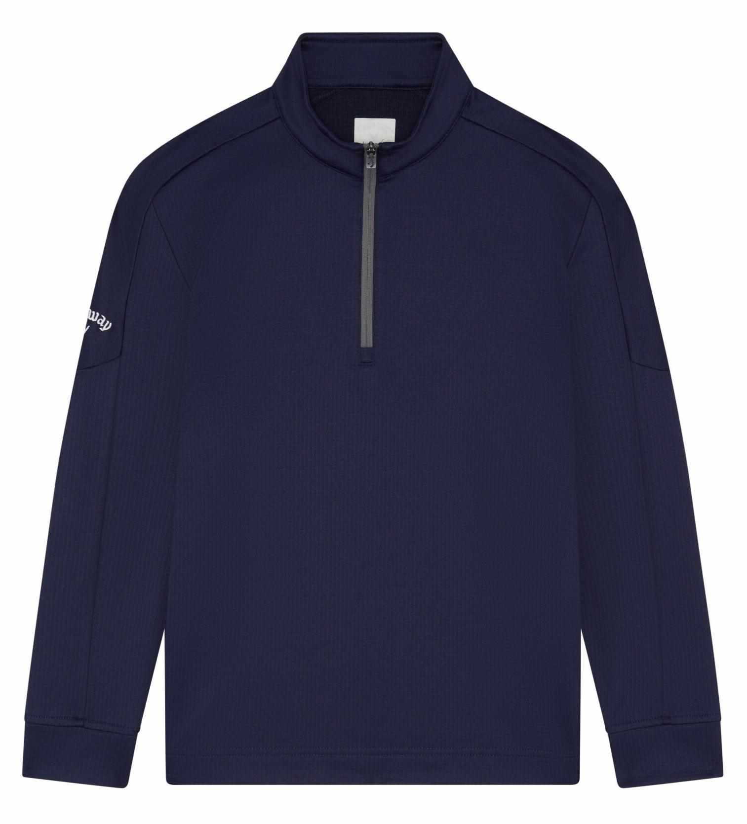 Callaway Waffle Fleece boys sweatshirt, peacoat