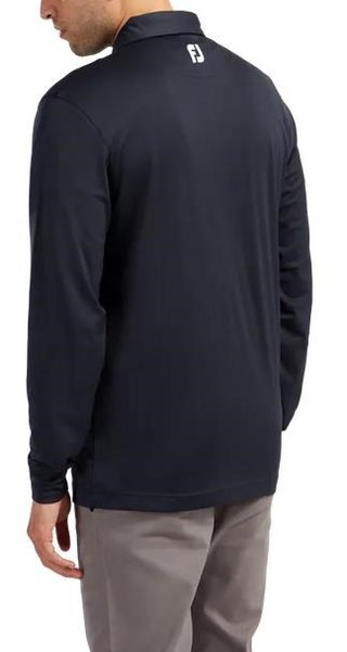 FootJoy Long Sleeve Thermocool Self Athletic Fit men's polo, navy