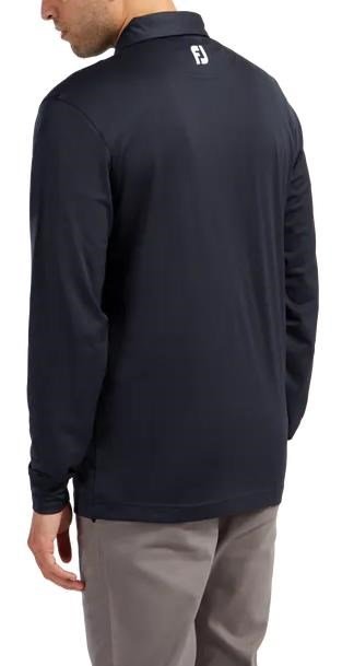 FootJoy Long Sleeve Thermocool Self Athletic Fit men's polo, navy