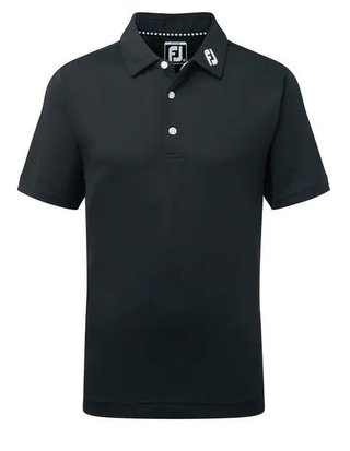 FootJoy Stretch Pique Solid junior polo, black