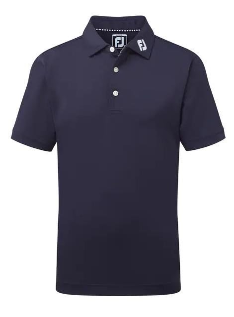 FootJoy Stretch Pique Solid junior polo, navy