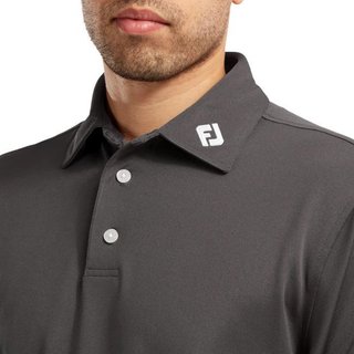 FootJoy Stretch Pique Solid men's polo, charcoal