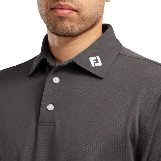 FootJoy Stretch Pique Solid men's polo, charcoal