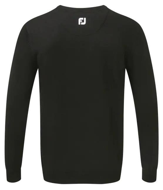 FootJoy Wool Blend V-Neck men's pullover, black