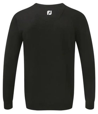 FootJoy Wool Blend V-Neck men's pullover, black