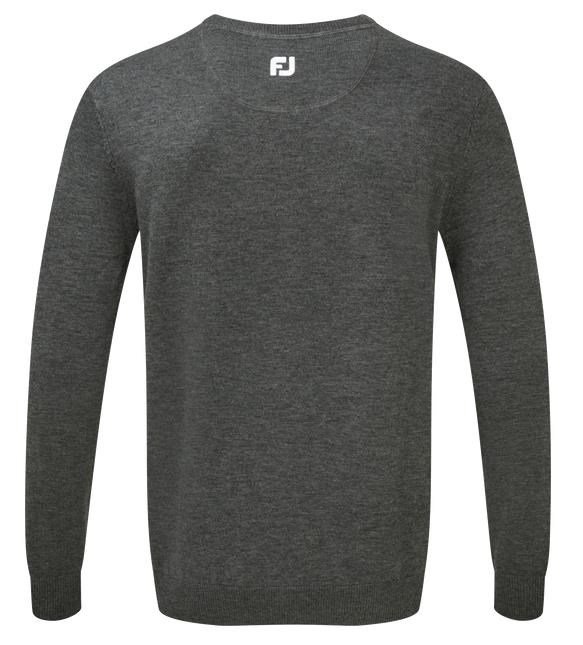 FootJoy Wool Blend V-Neck men's pullover, dark grey