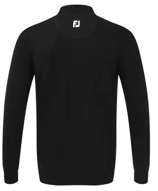 FootJoy Wool Blend 1/2 Zip men's pullover, black