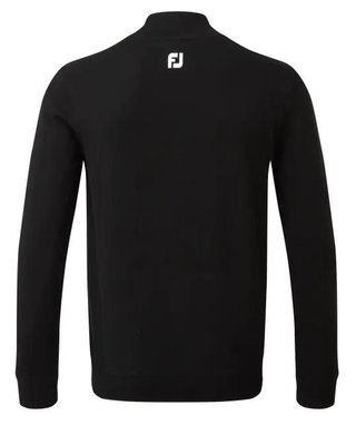 FootJoy Wool Blend 1/2 Zip Lined men's pullover, black