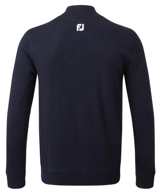 FootJoy Wool Blend 1/2 Zip Lined men's pullover, navy