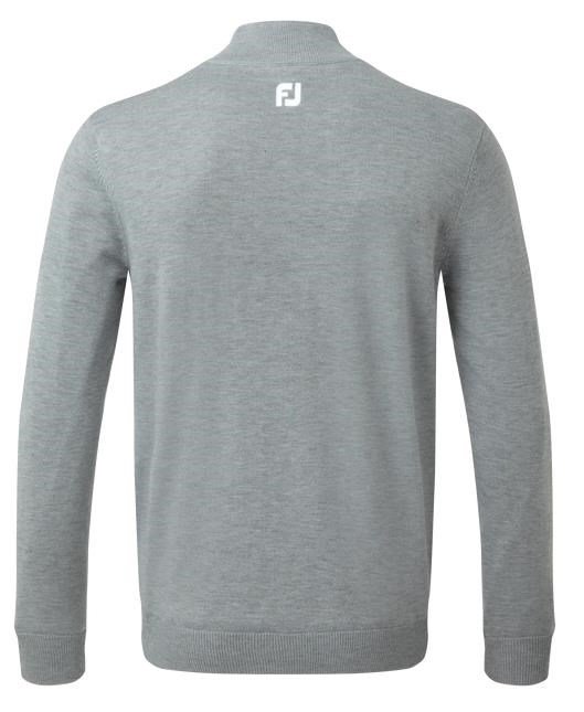 FootJoy Wool Blend 1/2 Zip Lined men's pullover, heather grey
