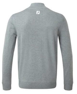 FootJoy Wool Blend 1/2 Zip Lined men's pullover, heather grey