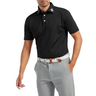FootJoy Stretch Pique Solid men's polo, black