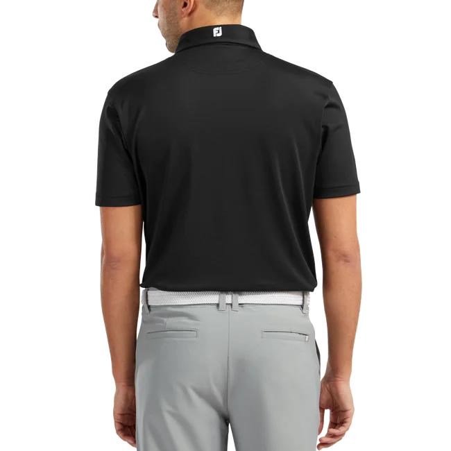 FootJoy Stretch Pique Solid men's polo, black
