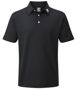 FootJoy Stretch Pique Solid men's polo, black