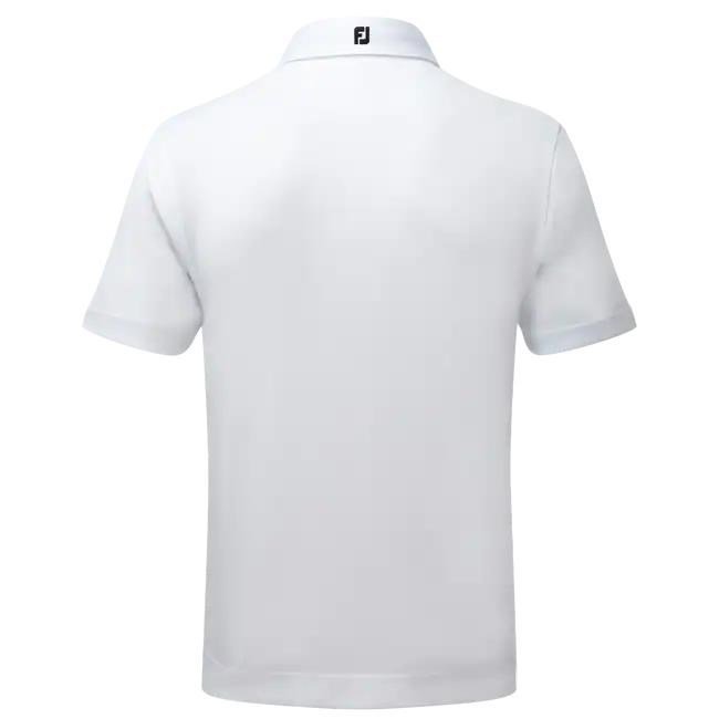 FootJoy Stretch Pique Solid men's polo, white
