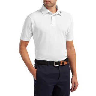 FootJoy Stretch Pique Solid men's polo, white
