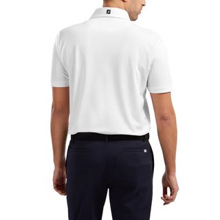 FootJoy Stretch Pique Solid men's polo, white