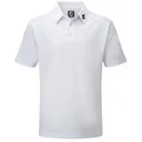 FootJoy Stretch Pique Solid men's polo, white