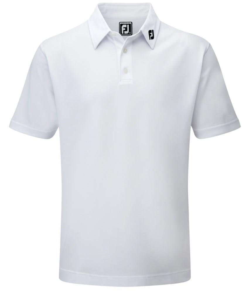 FootJoy Stretch Pique Solid men's polo, white