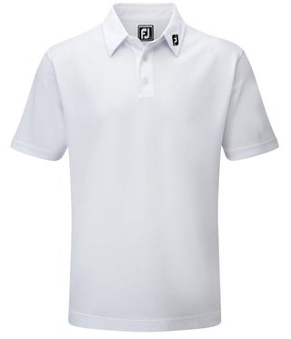 FootJoy Stretch Pique Solid men's polo, white