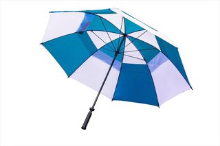Longridge Dual Canopy 60" Golf Umbrella, blue/white