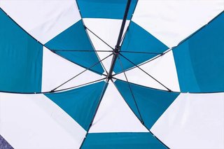 Longridge Dual Canopy 60" Golf Umbrella, blue/white