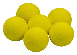 Longridge Yellow Foam Practice golf balls, yellow