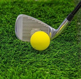 Longridge Yellow Foam Practice golf balls, yellow