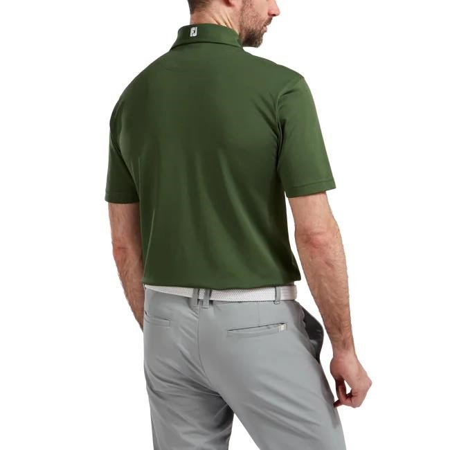 FootJoy Stretch Pique Solid men's polo, olive