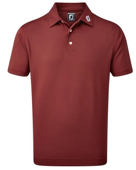 FootJoy Stretch Pique Solid men's polo, maroon