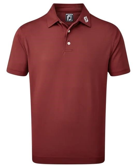 FootJoy Stretch Pique Solid men's polo, maroon