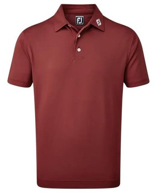 FootJoy Stretch Pique Solid men's polo, maroon