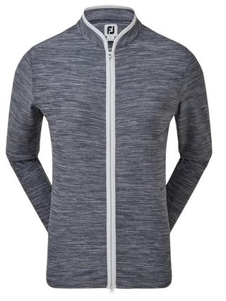 FootJoy Full Zip Space Dye Fleece women's sweatshirt, navy/white