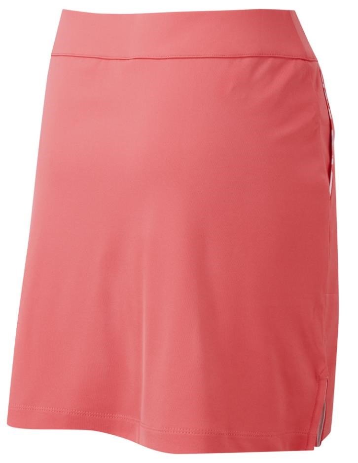 FootJoy Interlock Watercolour Trim women's golf skort, bright coral