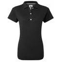 FootJoy Stretch Pique Solid women's polo, black