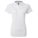 FootJoy Stretch Pique Solid women's polo, white