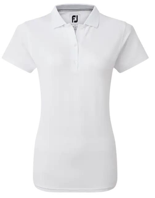 FootJoy Stretch Pique Solid women's polo, white