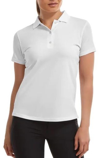 FootJoy Stretch Pique Solid women's polo, white