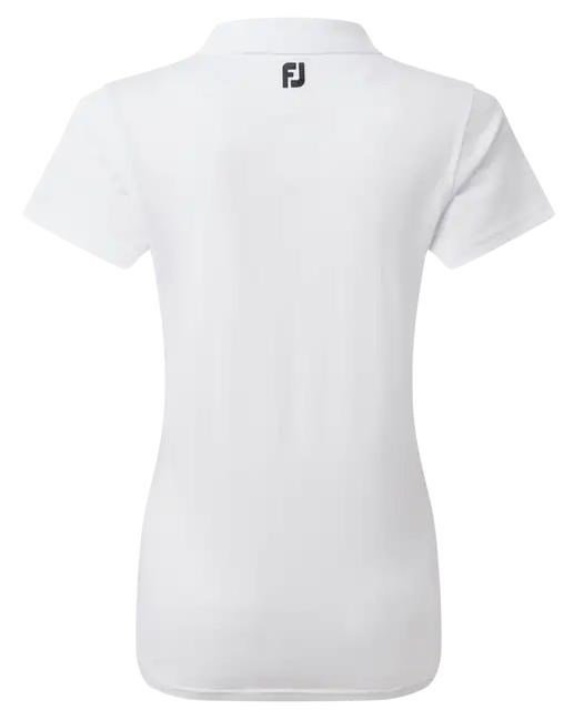 FootJoy Stretch Pique Solid women's polo, white
