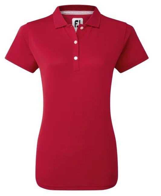 FootJoy Stretch Pique Solid women's polo, red