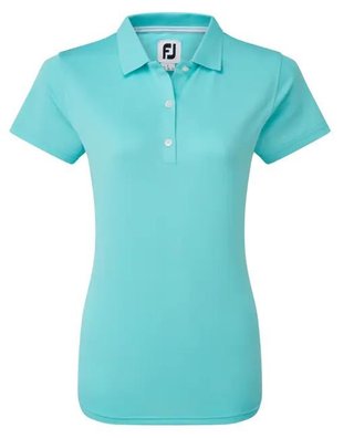 FootJoy Stretch Pique Solid women's polo, aqua