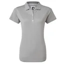 FootJoy Stretch Pique Solid women's polo, heather gray