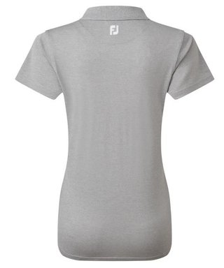FootJoy Stretch Pique Solid women's polo, heather gray