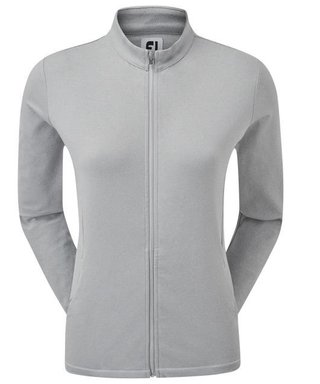 FootJoy Full-Zip Midlayer women's sweatshirt, gray