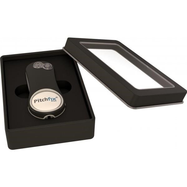 Pitchfix Hybrid 2.0/Fusion Gift Tin Box (Transparent Lid), Black