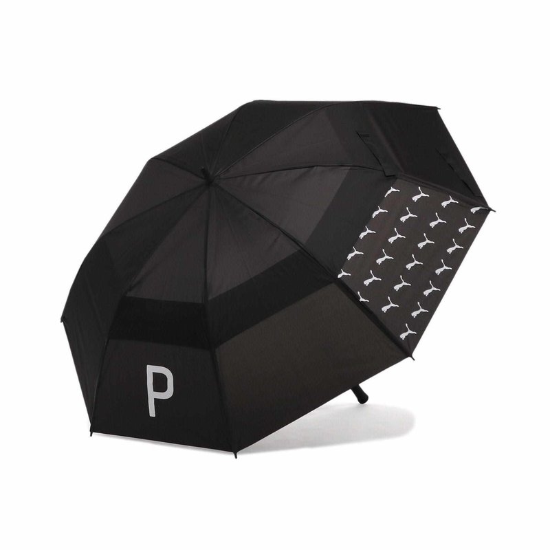 Puma Golf Puma 68" Enjoy Tour Double Canopy Umbrella, black