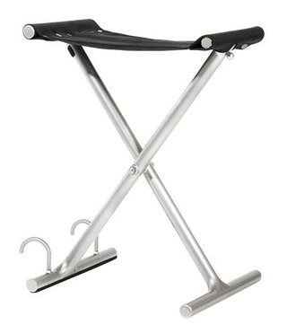 JuCad Golfer Seat made of Carbon, silver