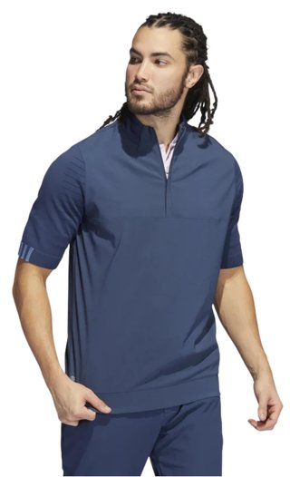 Adidas Primeknit Statement 1/4 men's sweatshirt, crew navy