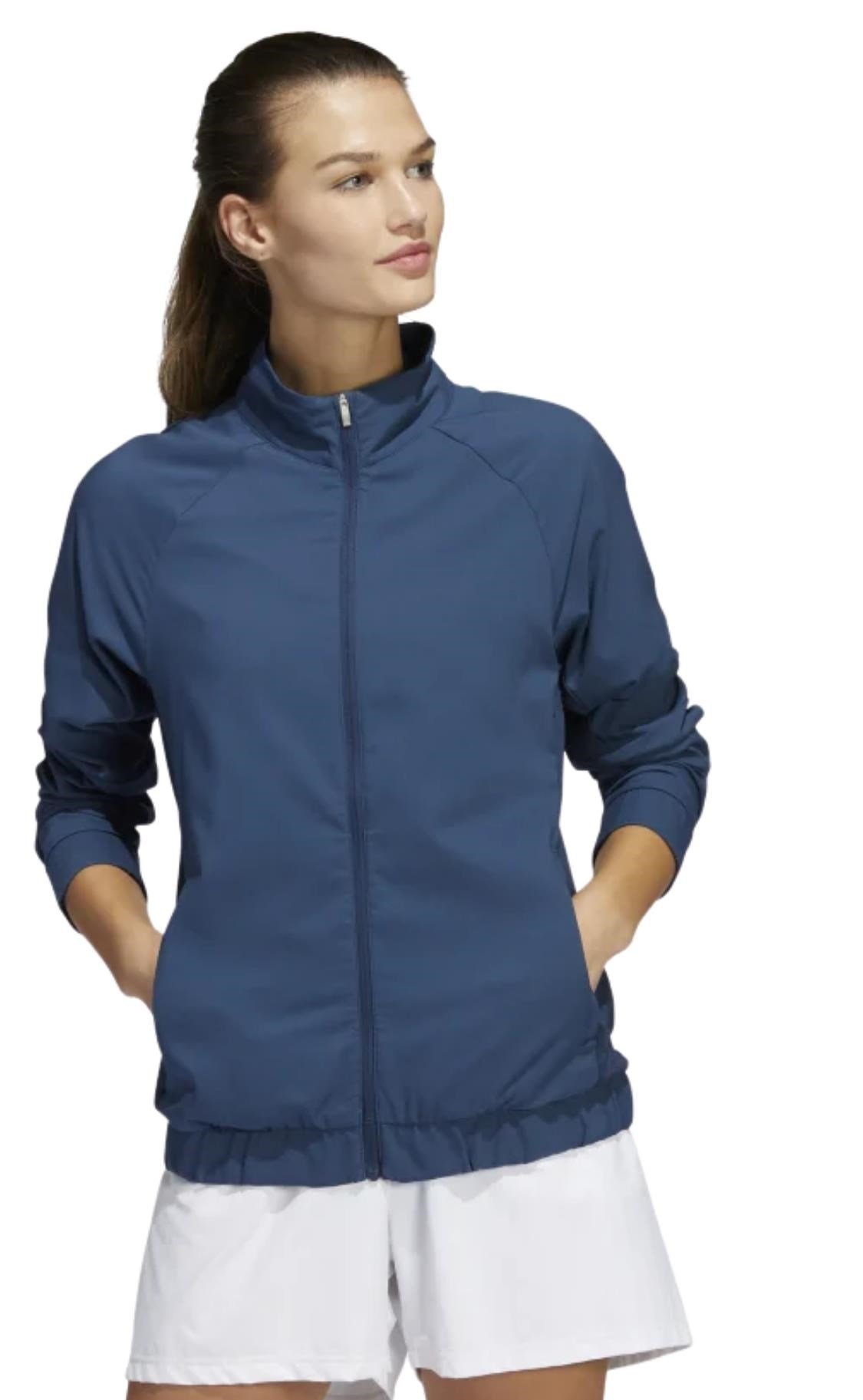 Adidas Essentials Full Zip women's jacket, crew navy